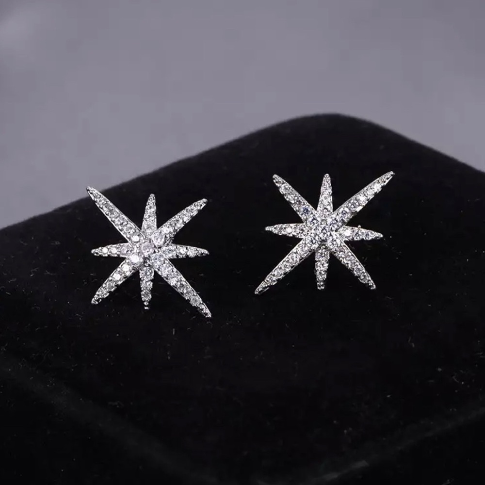 Starburst Stud Earrings - Picture 1 of 5